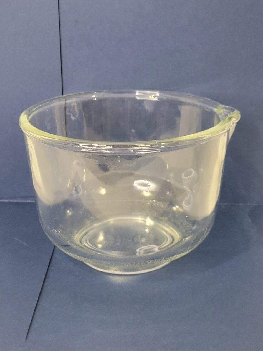 Fire King for Sunbeam Vntg. Glass Mixing Replacement Bowl 6.5" Wide w/Pour Spout